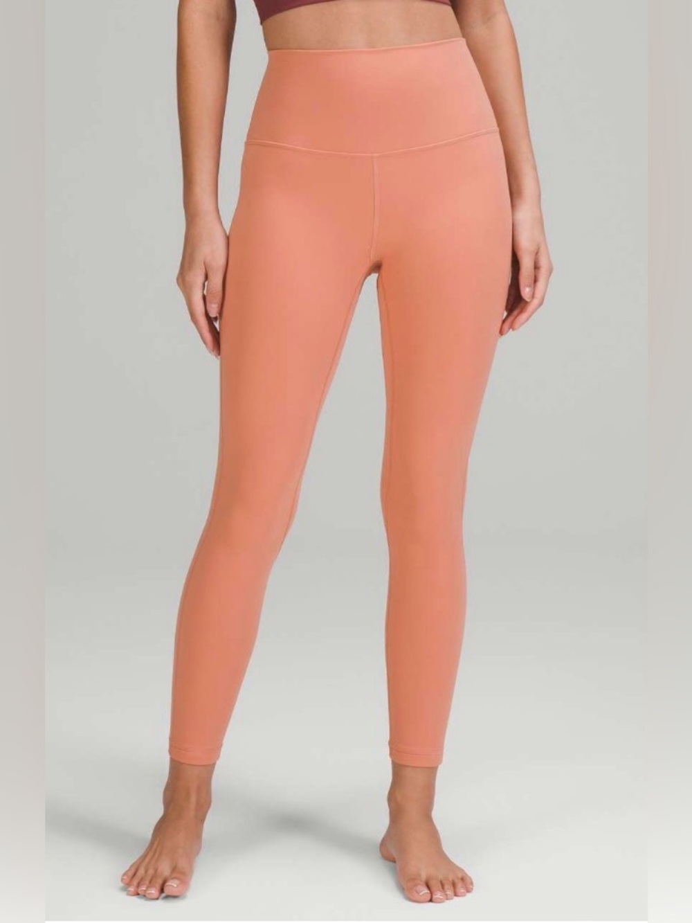 Lululemon align high rise tight pink savannah size 6 inseam 25”